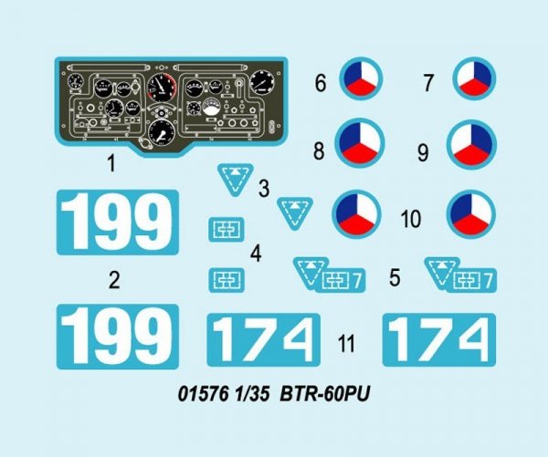 Trumpeter 01576 BTR-60P BTR-60PU (1:35)