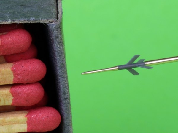 Master AM-48-195 MiG-21 F-13 (Fishbed C) - Rurka Pitota z żywicznym mocowaniem (do modelu Eduard) 1/48