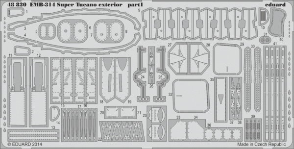 Eduard 48820 EMB-314 Super Tucano exterior HOBBY BOSS 1/48