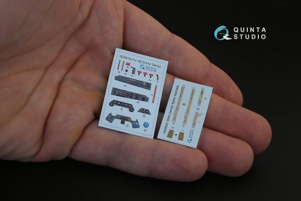 Quinta Studio QD48142 FW 190D-9 3D-Printed &amp; coloured Interior on decal paper (for Tamiya kit) 1/48