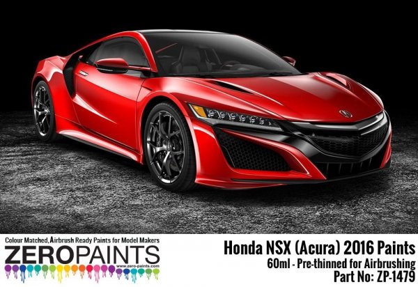 Zero Paints ZP-1479BLACK Honda NSX (Acura) 2016 Berlin Black 60ml