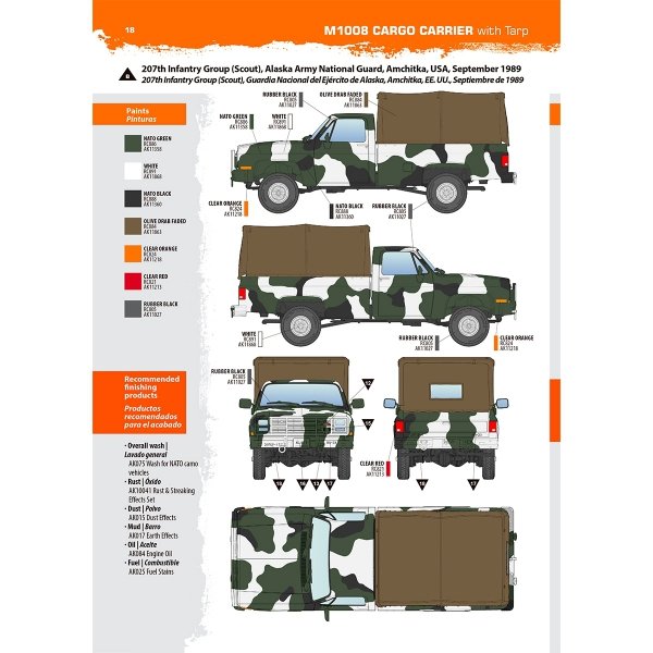 AK Interactive AK35031 M1008 TROOP CARRIER WITH TARP 1/35