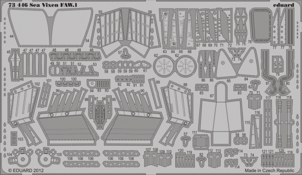Eduard 73446 Sea Vixen FAW.1 S. A. 1/72 CYBER HOBBY