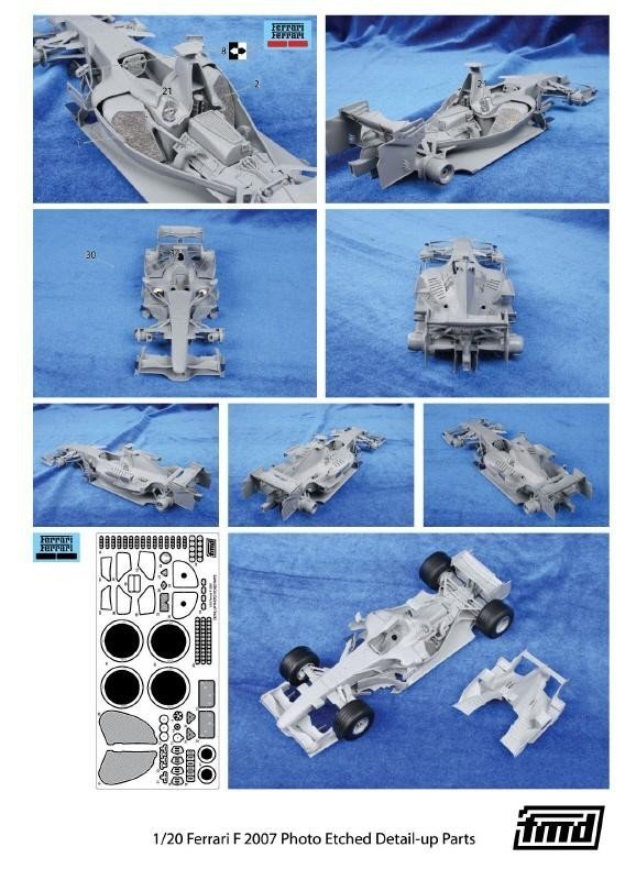 KA Models FE-20010 FERRARI F2007 DETAIL-UP SET Fujimi 1/20
