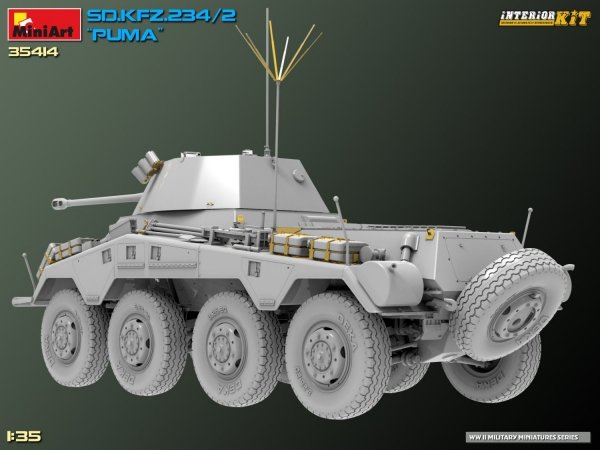 MiniArt 35414 Sd.Kfz. 234/2 PUMA. INTERIOR KIT 1/35