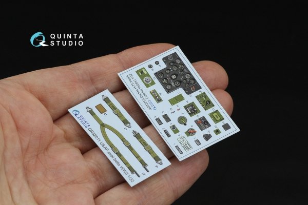 Quinta Studio QD32255 Curtiss H-75 Hawk 3D-Printed &amp; coloured Interior on decal paper (Special Hobby) 1/32