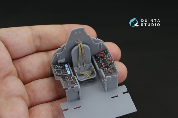 Quinta Studio QD32064 A-1H Skyraider 3D-Printed &amp; coloured Interior on decal paper (for Trumpeter kit) 1/32