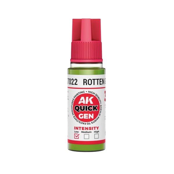AK Interactive AK17022 ROTTEN GREEN – QUICK GEN COLOR 18ml