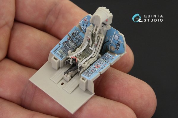 Quinta Studio QD48170 Su-27 3D-Printed coloured Interior on decal paper (for KittyHawk kit) 1/48