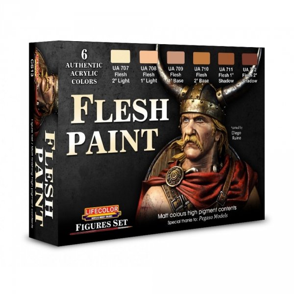 Lifecolor CS13 Acrylic paint set Flesh Paint 6x22ml