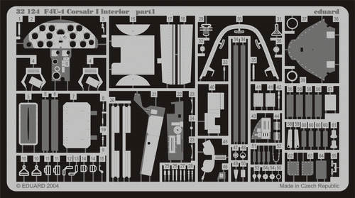 Eduard 32124 F4U-4 interior 1/32 TRUMPETER
