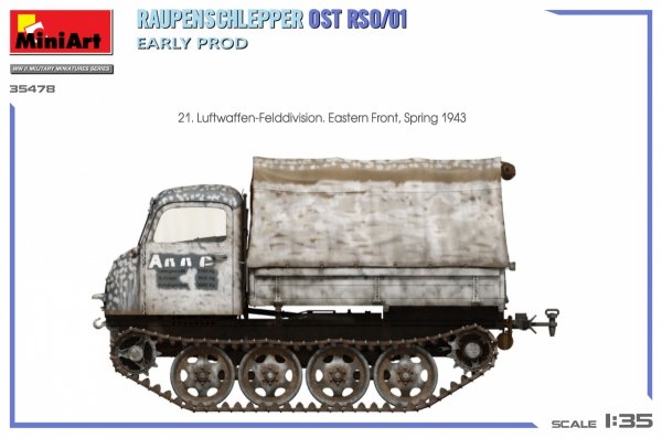 Miniart 35478 RAUPENSCHLEPPER OST RSO/01. EARLY PROD 1/35