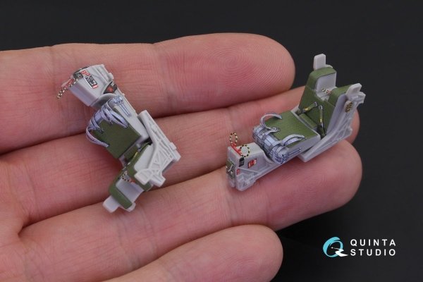 Quinta Studio QD48178 F-14A 3D-Printed &amp; coloured Interior on decal paper (for Hasegawa kit) 1/48