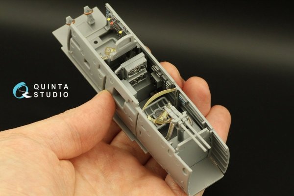 Quinta Studio QD32167 Ju 87D/G 3D-Printed &amp; coloured Interior on decal paper (Hasegawa) 1/32
