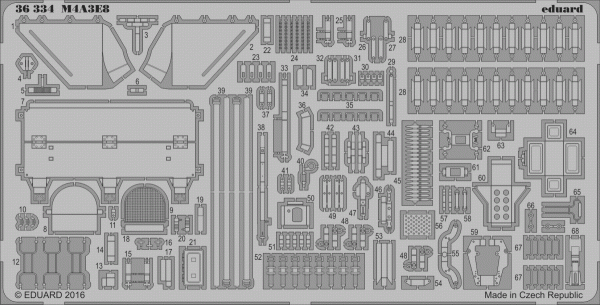 Eduard 36334 M4A3E8 TAMIYA 1/35