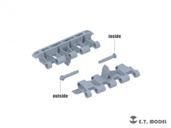 E.T. Model P35-068 British A34 Comet Cruiser Tank Workable Track For TAMIYA Kit ( 3D Printed ) 1/35