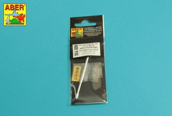 Aber 35L-326 Germ.75mm barrel for Pz VI F2 or G without muzzle brake Fit to Dragon models: 6360; 6363; 6594; 1/35