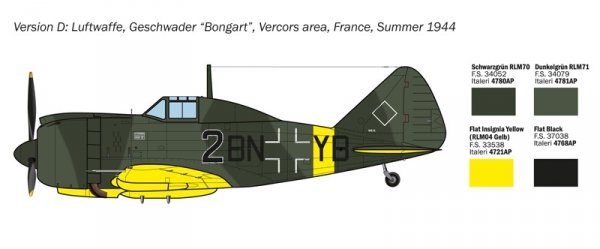 Italeri 1472 Reggiane Re.2002 Ariete 1/72