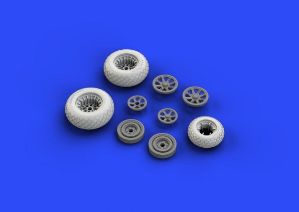 Eduard 648258 P-38 wheels ACADEMY 1/48