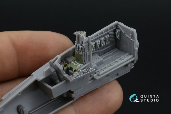 Quinta Studio QD72186 F-15C Early/J Early 3D-Printed &amp; coloured Interior on decal paper (Fine Molds) 1/72
