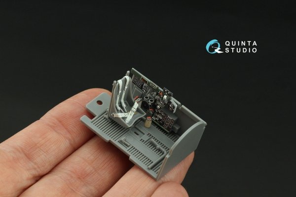 Quinta Studio QD48412 P-47D Thunderbolt Bubbletop 3D-Printed &amp; coloured Interior on decal paper (Tamiya) 1/48