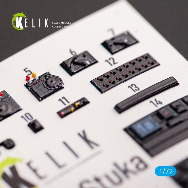Kelik K72045 Junkers Ju 87D-3 Stuka - Interior 3D Decal for Special Hobby kit (1/72)