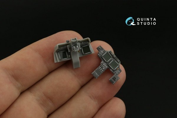 Quinta Studio QD48362 AH-64D 3D-Printed &amp; coloured Interior on decal paper (Hasegawa) 1/48