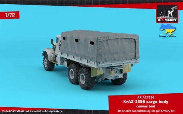 Armory Models AC7336 KrAZ-255B Soviet 6x6 cargo truck canvas tent 1/72