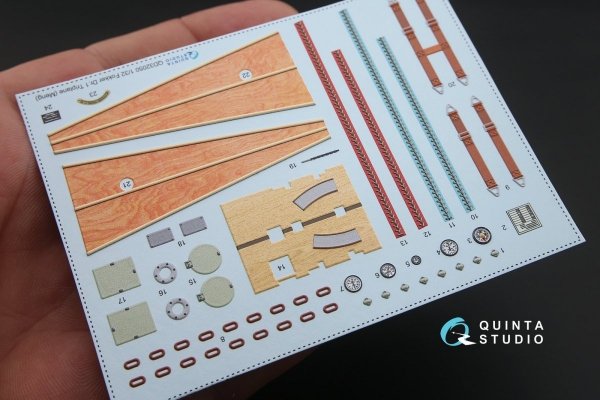 Quinta Studio QD32050 Fokker Dr.1 3D-Printed &amp; coloured Interior on decal paper (for Meng kit) 1/32