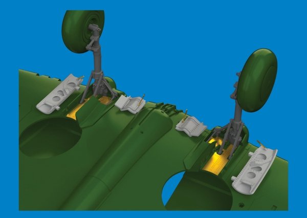 Eduard 6481074 P-40E undercarriage legs PRINT EDUARD 1/48