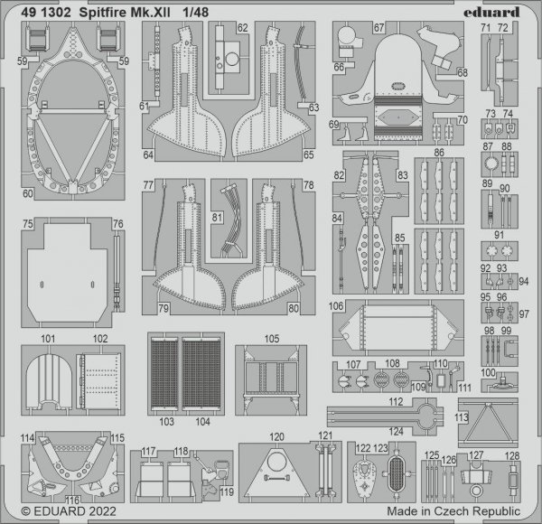 Eduard 491302 Spitfire Mk. XII AIRFIX 1/48