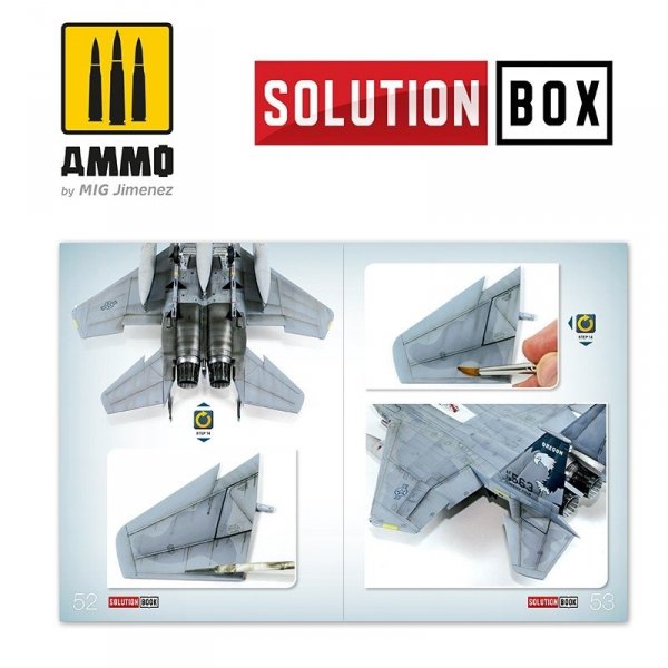 AMMO of Mig Jimenez 6509 How To Paint USAF Navy Grey Fighters Solution Book