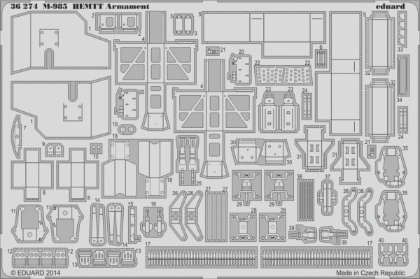 Eduard 36274 M-985 HEMTT Armament ITALERI 1/35