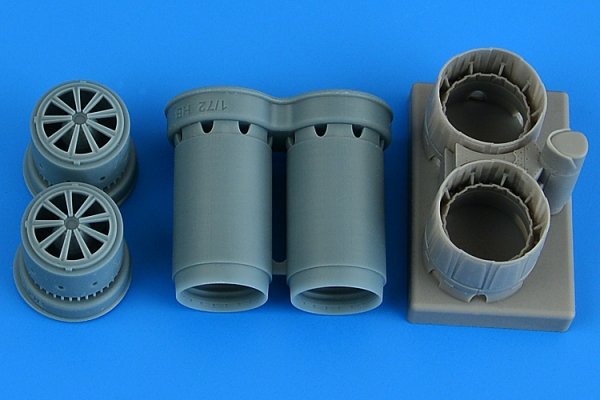 Aires 7400 Rafale exhaust nozzles for HOBBY BOSS 1/72