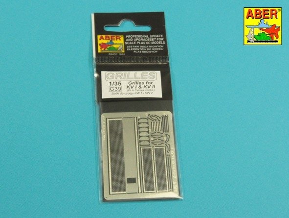 Aber 35G39 Siatki do czołgów KW 1 i KW 2 / Nets for KW 1 and KW 2 tanks 1/35