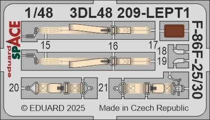 Eduard 3DL48209 F-86F-25/30 SPACE Airfix 1/48