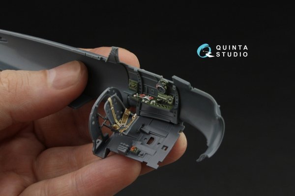 Quinta Studio QD48610 A6M5 Zero (Nakajima Production) 3D-Printed &amp; coloured Interior on decal paper (Eduard) 1/48