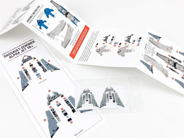 Red Fox Studio QS-48206 Dassault-Dornier Alpha Jet 1B+ for Kinetic 3D colored resin IP 1/48