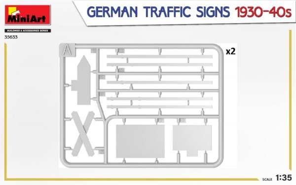 MiniArt 35633 GERMAN TRAFFIC SIGNS 1930-40s 1/35
