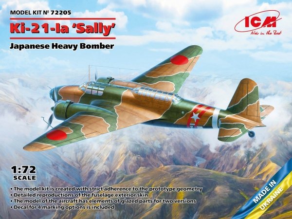 ICM 72205 Ki-21-Ia ‘Sally’ Japanese Heavy Bomber 1/72