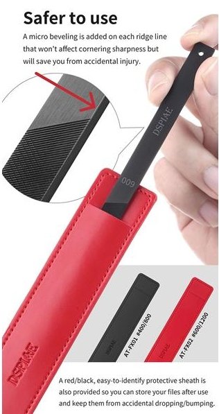 DSPIAE AT-FX02 Coated Stainless Steel File 600 / 1200 (1 piece)