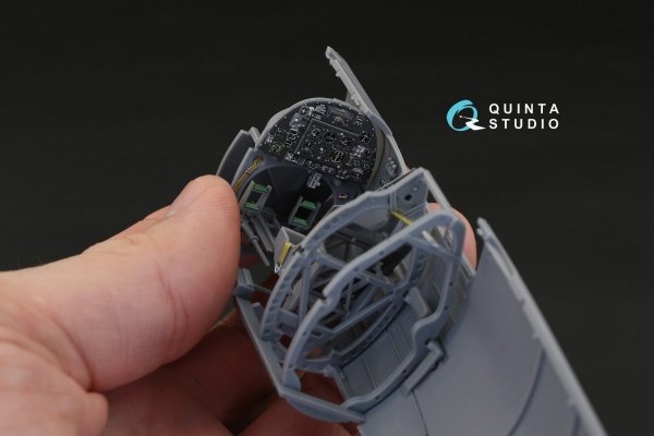 Quinta Studio QD32019 Spitfire Mk.VIII 3D-Printed &amp; coloured Interior on decal paper (for Tamiya kit) 1/32