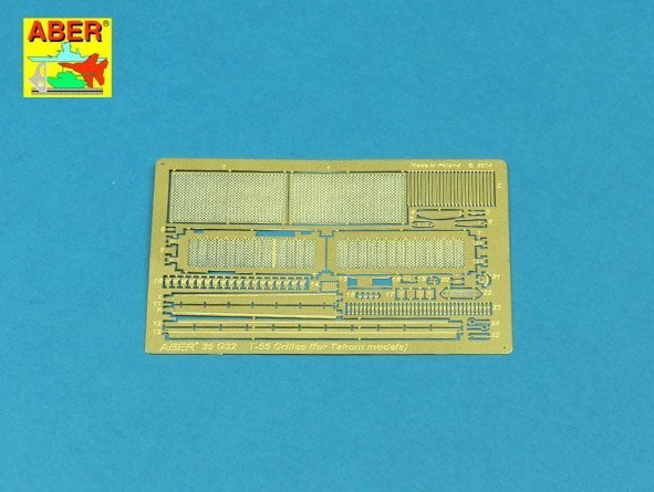 Aber 35G32 Grilles for Russian Tank T-55AM also for T-55AMV (1:35)