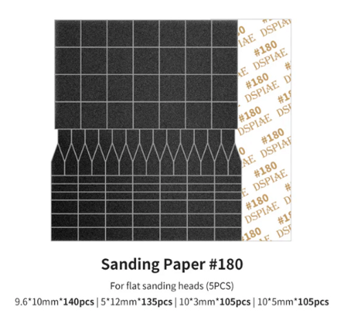 DSPIAE MSP-ES01 Sanding Paper 180 Grit