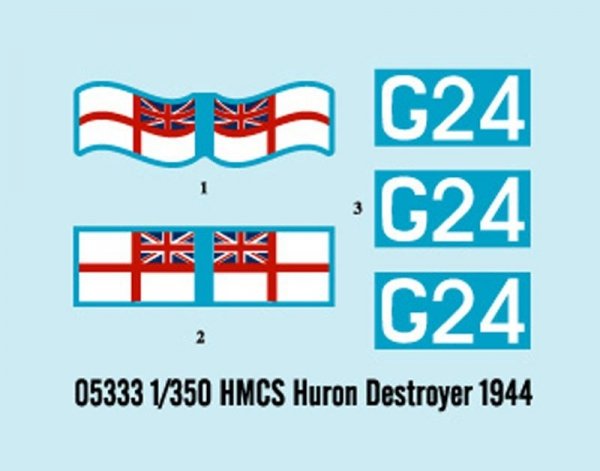 Trumpeter 05333 HMCS Huron Destroyer 1944 (1:350)