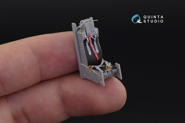 Quinta Studio QD48194 F-16С 3D-Printed &amp; coloured Interior on decal paper (for Kinetic kit) 1/48