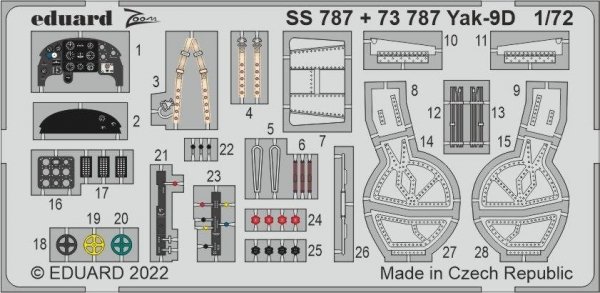 Eduard SS787 Yak-9D ZVEZDA 1/72