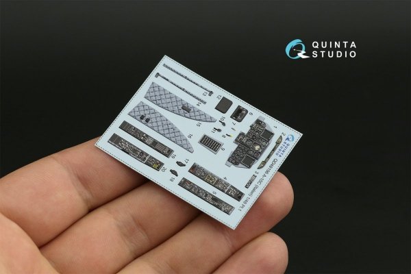 Quinta Studio QD48196 A-10C 3D-Printed &amp; coloured Interior on decal paper (for Italeri ) 1/48