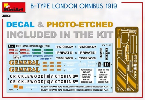 MiniArt 38031 B-TYPE LONDON OMNIBUS 1919 1/35