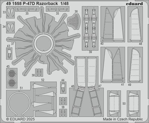 Eduard 491558 P-47D Razorback MINIART 1/48